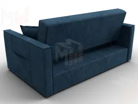 Диван прямой Лига-104 (140) ( BRUT 11 синий )