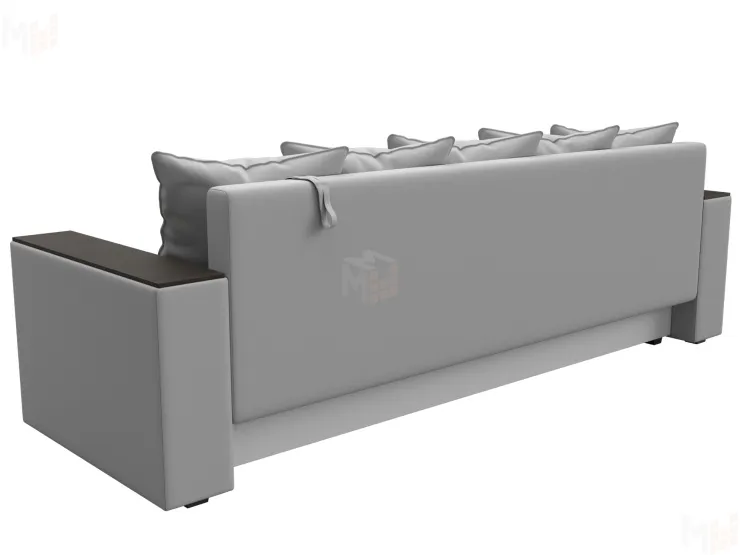 Диван прямой Дубай Лайт полки слева ( Белый )