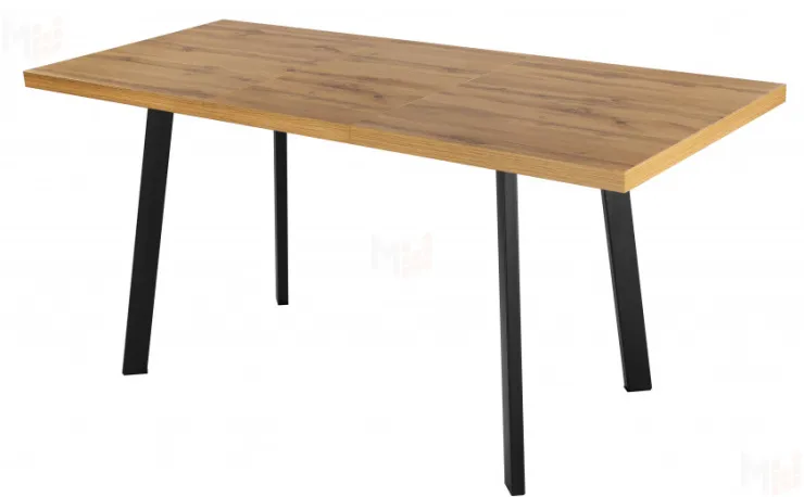 Стол раскладной Лаки Лофт 120 Дуб Вотан/Черный