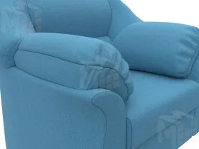 Кресло Карнелла ( Амур 10 голубой )
