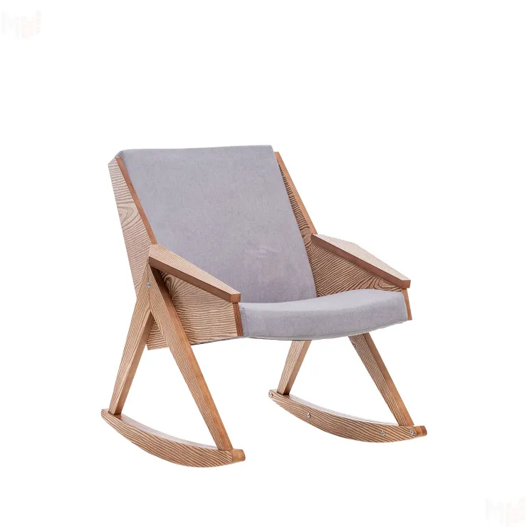 Кресло-качалка Амбер Д (Дуб шпон/Soro 90)