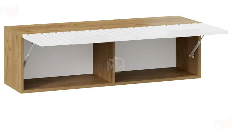 Шкаф настенный Хилтон  404.001.000 Белый матовый