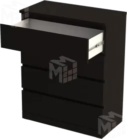 Комод Варма 4 ясень черный