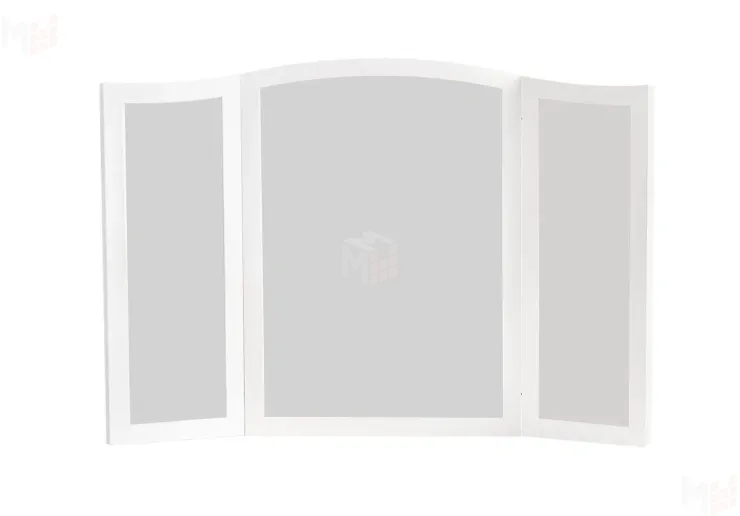 Зеркало трельяж Мишель для туалетного столика белый матовый