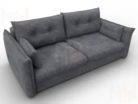 Диван прямой Лига-100 НПБ ( BRUT 16 темно-серый )