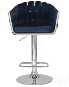Стул барный DOBRIN MARCEL (синий велюр (MJ9-117))