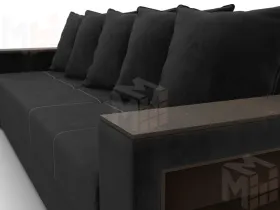 Диван прямой Дубай Лайт ( Черный )