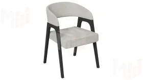 Кресло Техас 1 - W-101 Черное дерево, тк. №221 Шенилл Estetica moonstone