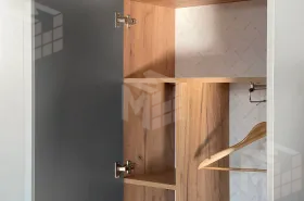 Стенка в гостиную Бери дуб крафт золотой/графит