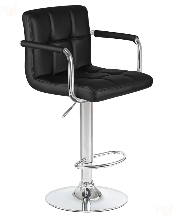 Стул барный DOBRIN KRUGER ARM (чёрный)