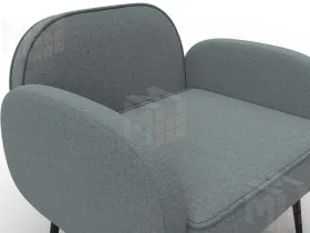 Кресло Лига-086 ( рогожка Амур 07 серый )