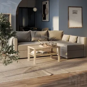 S00807 Энкель 82 журнальный cтол 82x50x45, дуб беленый