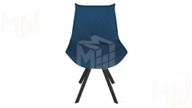 Стул Фэнди К2 Черный муар, Велюр Confetti Blue