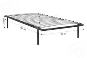 Основание разборное 890х1980 (0.9) с опорами 