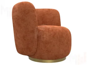 Кресло Лига-072 ( шеннил CRUZ 60 терракотовый )