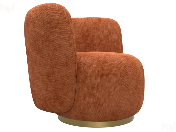 Кресло Лига-072 ( шеннил CRUZ 60 терракотовый )