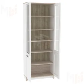 Шкаф для книг AURELIO 8 Белый