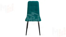Стул Аспен К1С Черный муар, Велюр Confetti Izumrud