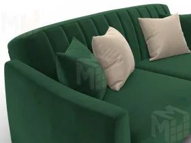 Диван-книжка Лига-095 НПБ ( SEVEN 626 зеленый )