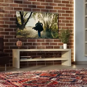 S00821 Энкель ТВ12 ТВ-тумба 120х37x38, дуб беленый