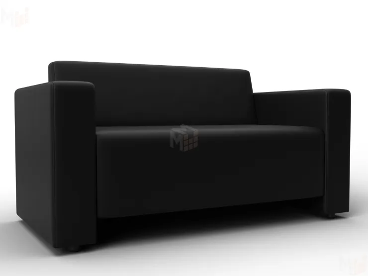 Диван прямой Лига-093 ( Черный )