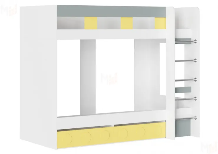 Кровать 2х-ярусная КУБО  КР-001