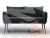 Диван прямой Лига-083 ( велюр TOWER 11 темно-серый )