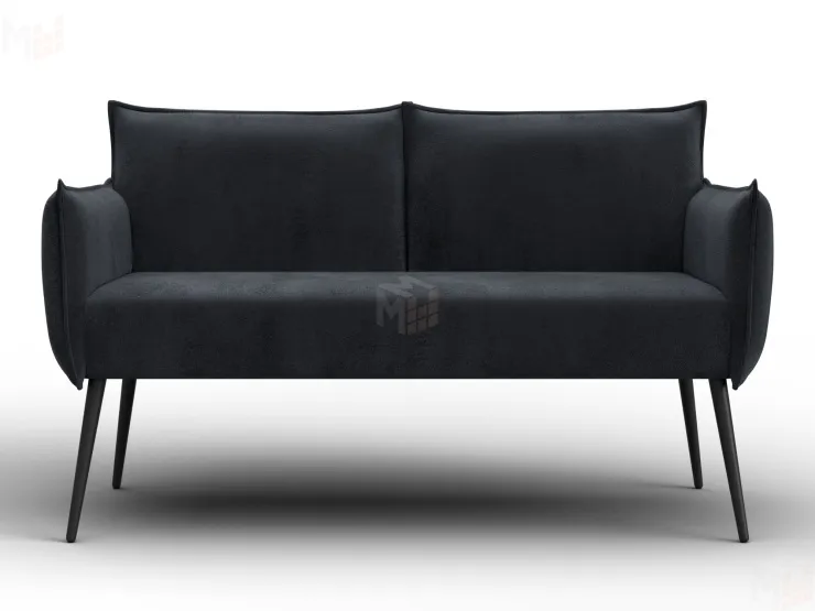 Диван прямой Лига-083 ( велюр TOWER 11 темно-серый )