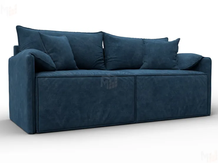 Диван прямой модульный Лига-106 ( BRUT 11 синий )