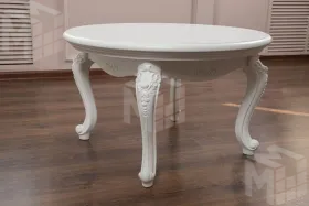 Столик круглый Мишель белый матовый