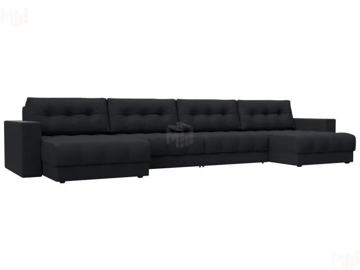 Диван П-образный с декором Лига-049 НПБ Лонг