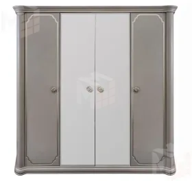 Шкаф Лали 4-дверный серый камень