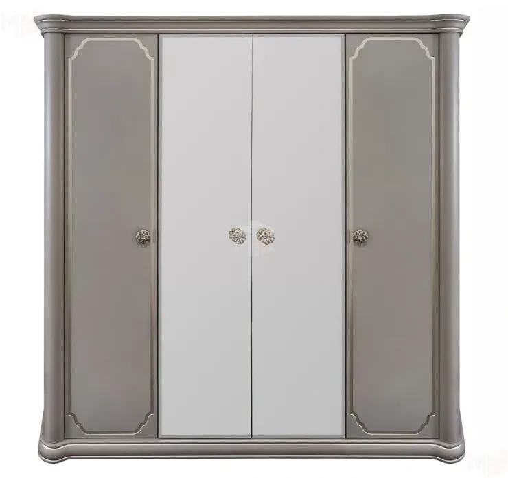 Шкаф Лали 4-дверный серый камень