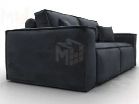 Диван прямой Лига-081 НПБ ( TOWER 11 темно-серый )