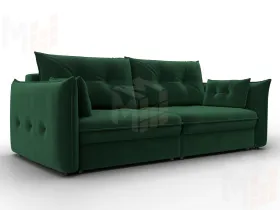 Диван прямой Лига-100 НПБ ( SEVEN 626 зеленый )