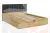 Кровать Адам с подъемным механизмом 160х200 дуб крафт золотой/грей алькантара (велюр)