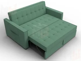 Диван прямой Лига-104 (140) ( Амур 11 зеленый )