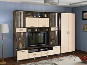 Гостиная Аллегро 4 со шкафом Венге/Дуб Белфорд