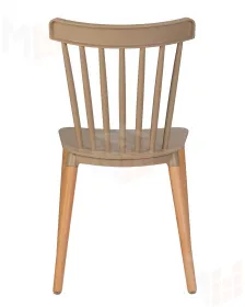 Стул обеденный DOBRIN THEO (ножки светлый бук, цвет бежевый (GR-03))