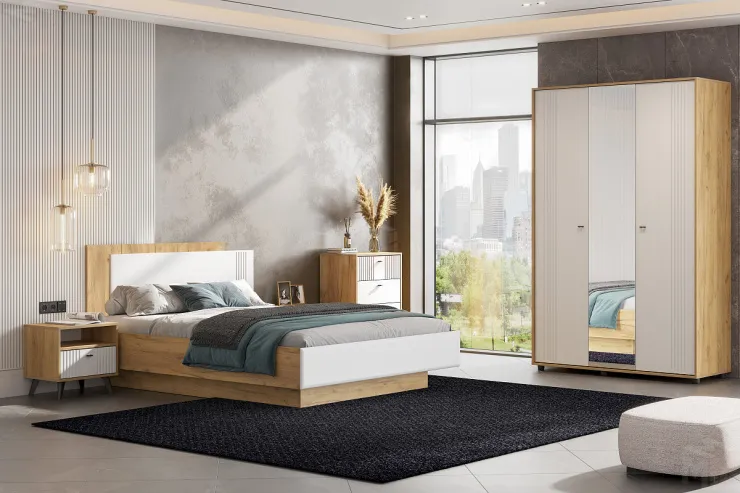 Кровать Милан двойная универсальная (1,6 x 2,0) Серия 2 