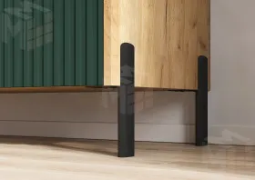 Комод Оливия (дуб крафт/браш мени грин) ножки металл