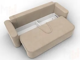 Диван прямой Лига-118 НПБ ( SEVEN 729 бежевый )