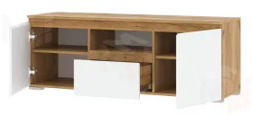 Тумба TV  ГРЕТТА Дуб Крафт золотой - Белый