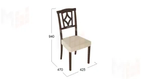 Стул Сити 3 Орех темный, тк №108