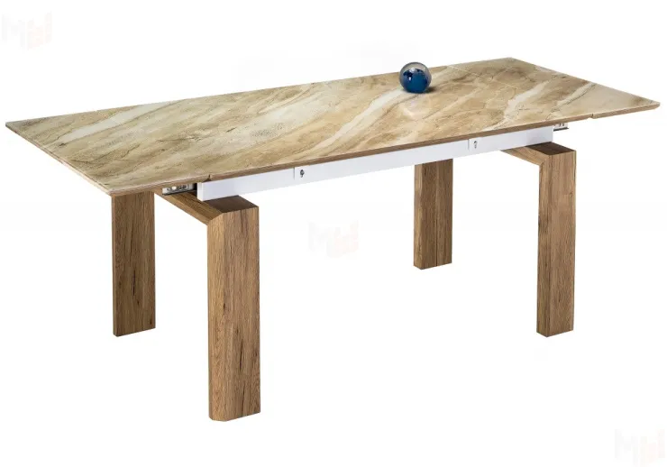 Стол Давос бежевый мрамор