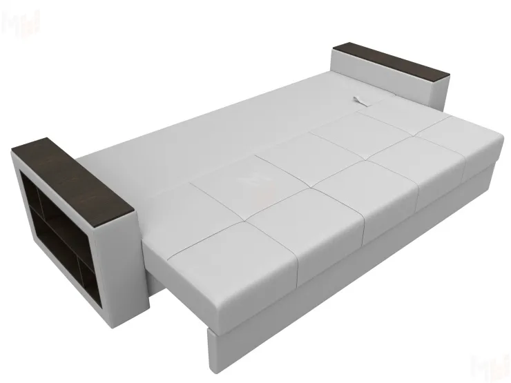 Диван прямой Дубай Лайт полки слева ( Белый )