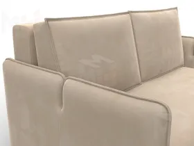Диван прямой Лига-117 ( SEVEN 729 бежевый )