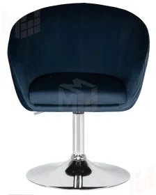 Кресло дизайнерское DOBRIN EDISON (синий велюр (1922-20))
