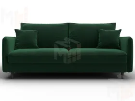 Диван прямой Лига-064 НПБ ( SEVEN 626 зеленый )