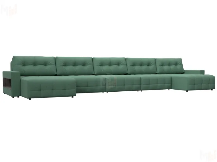 Диван П-образный с полками Лига-053 НПБ МегаЛонг